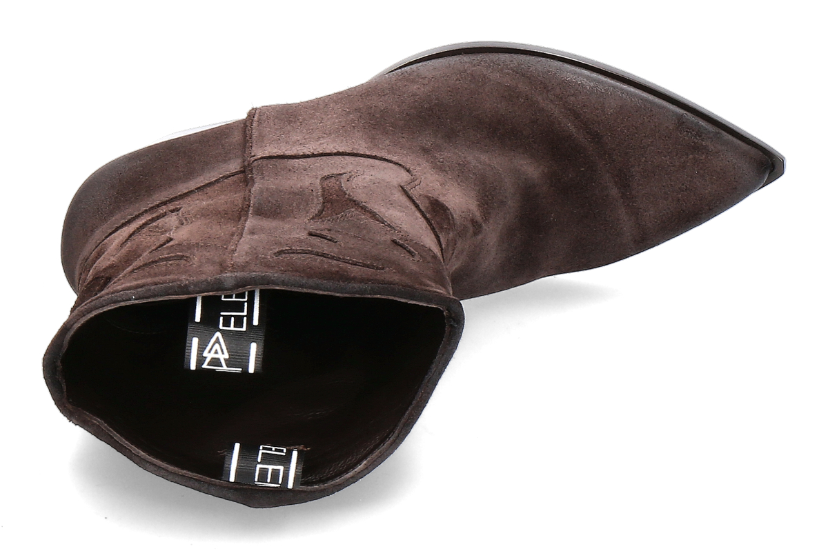 Elena Iachi Damen Western Stiefelette STRATEGIA - Velour Ebano_253300287_5