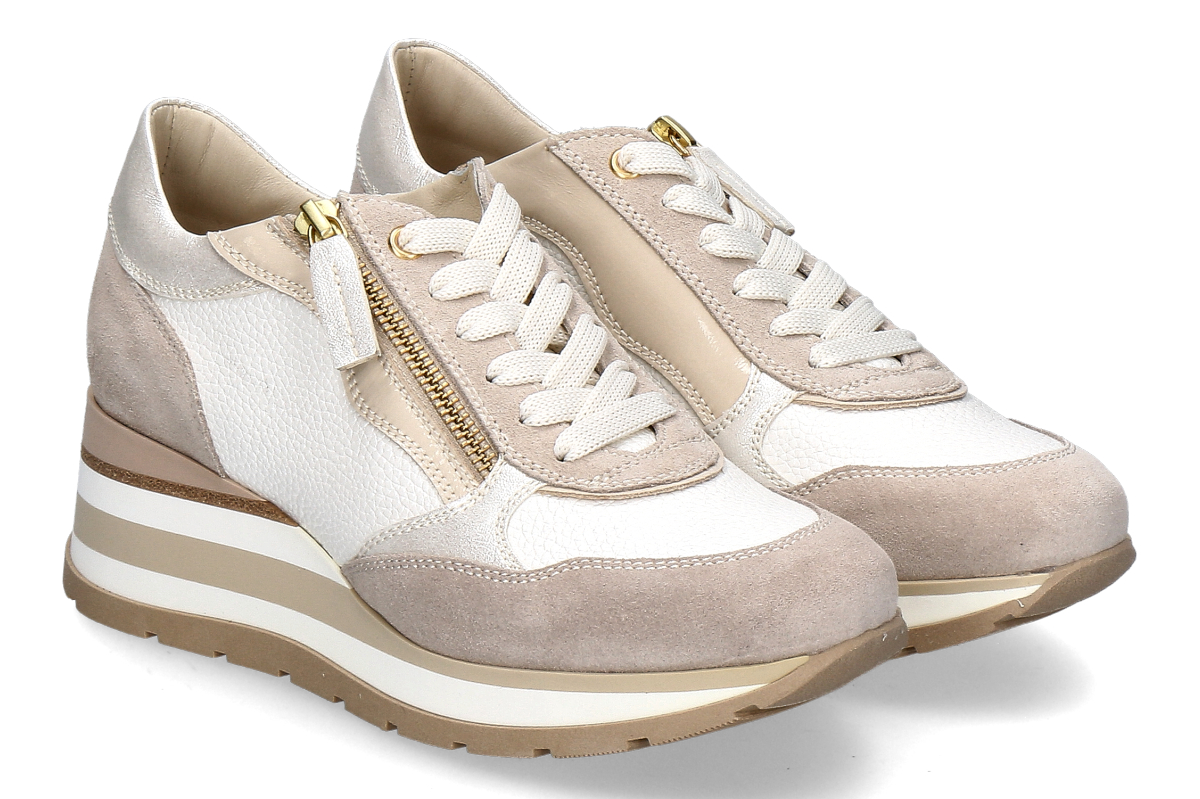 DLS Damen- Sneaker LUCIAN- farro-bianco/ beige-weiß