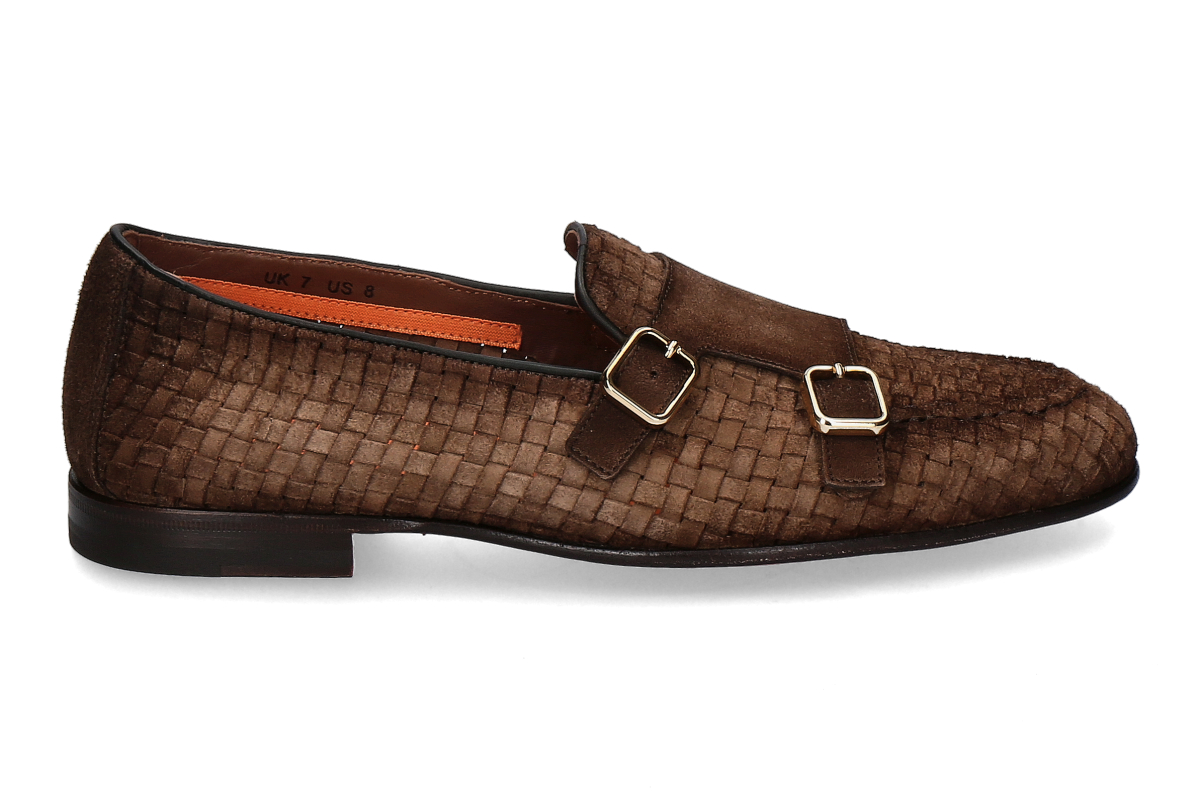 Santoni Herren- Monk SCACCO- braun/ brown