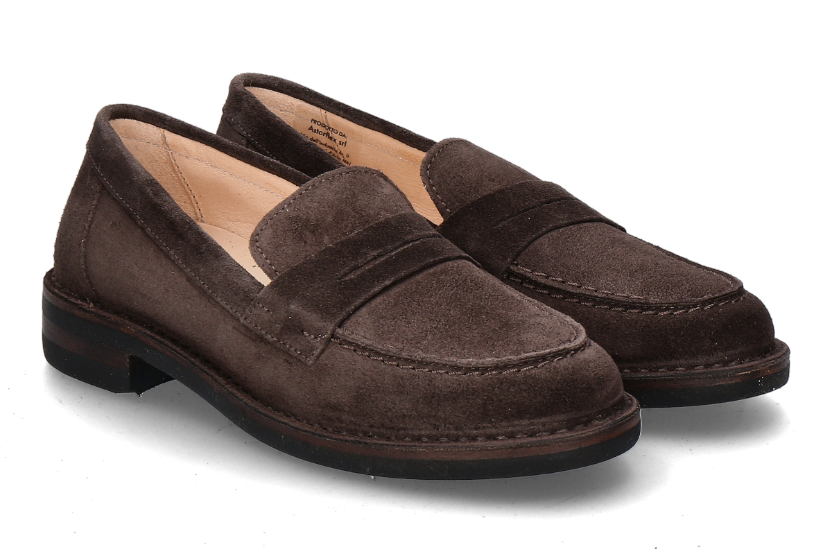 Astorflex Damen- Slipper DIANEFLEX RUBBER- moro/dunkelbraun