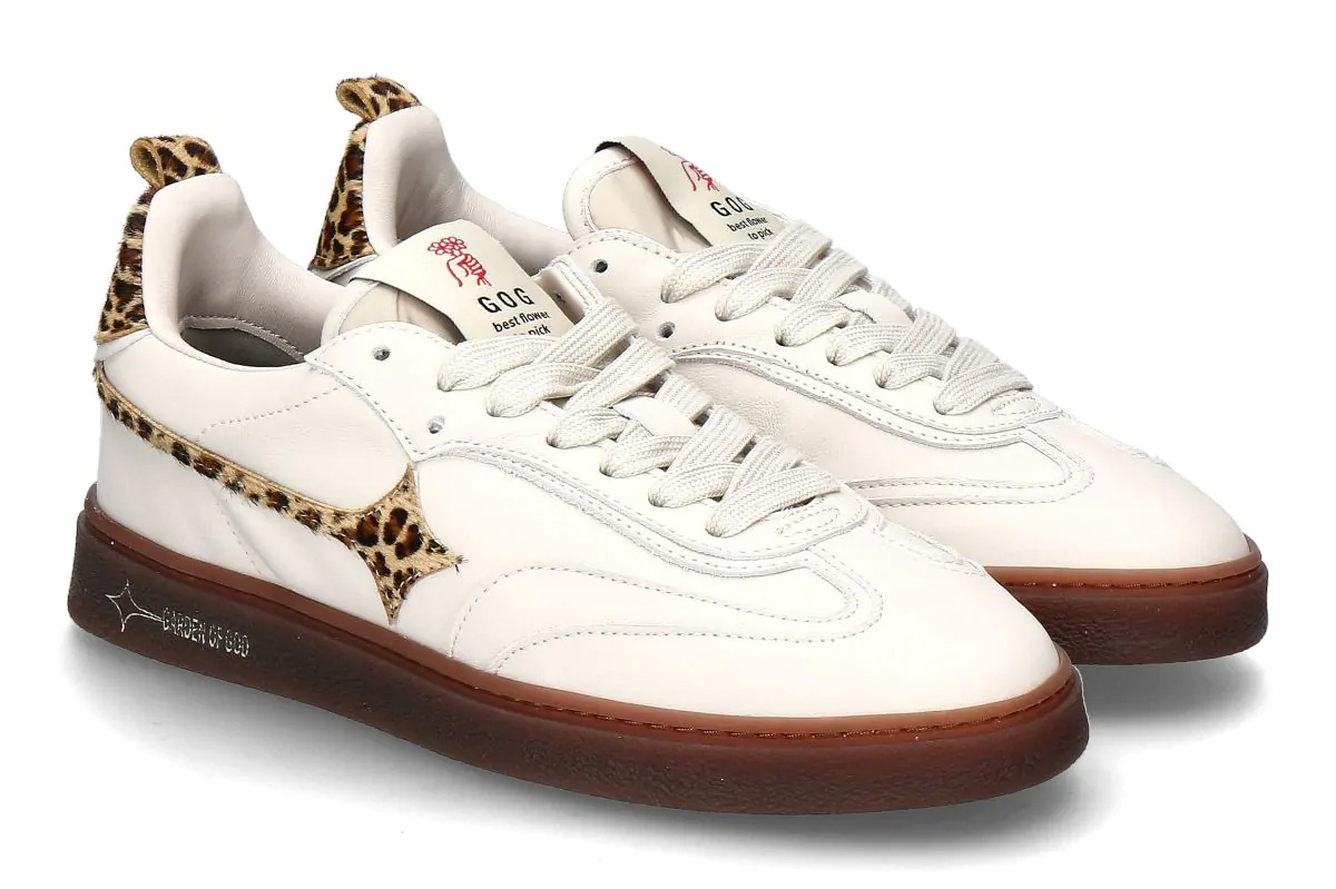 Garden of God Damen-Sneaker EARTH LEA ANIMALIER- off-white/ animalier