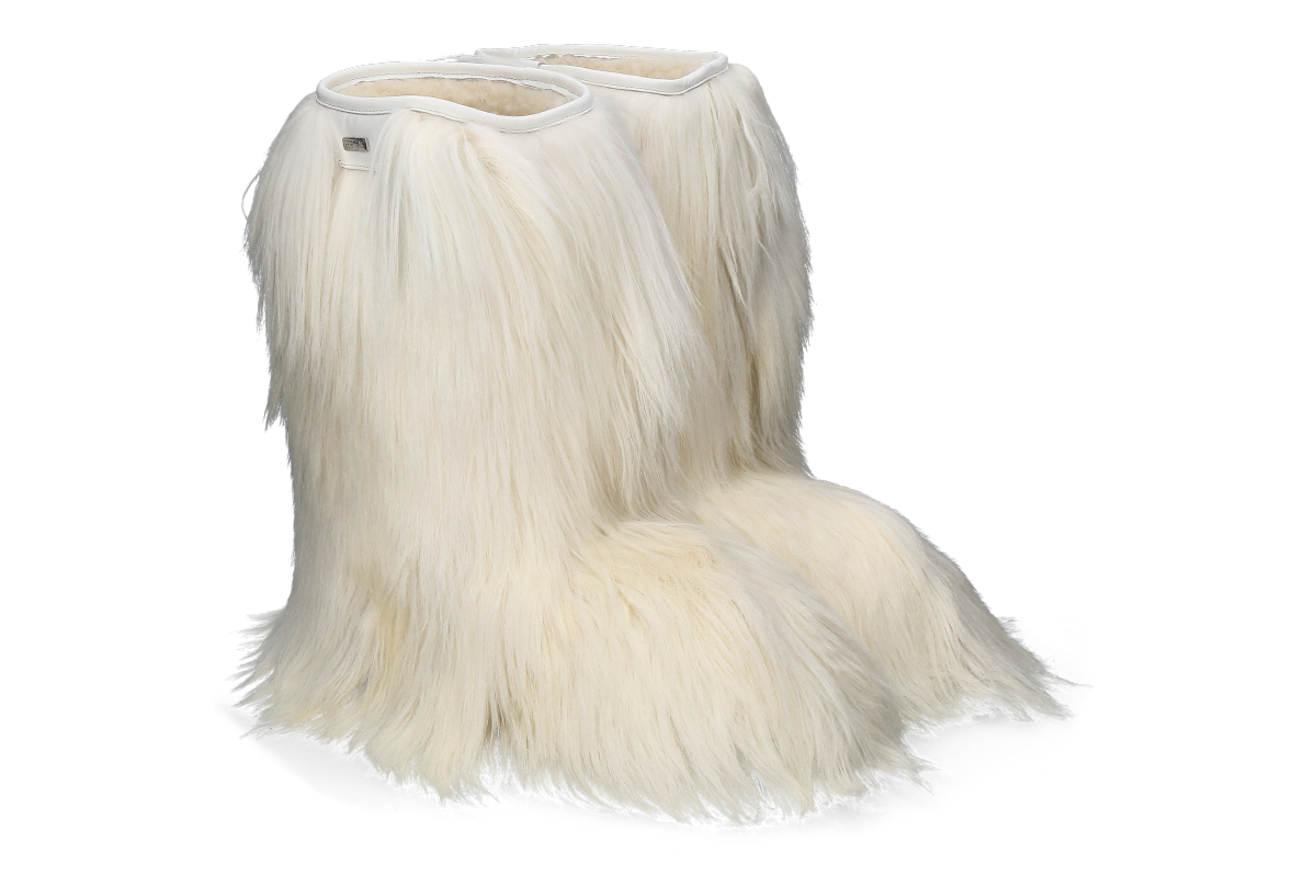 Oscar Sport Herren- Fellstiefel gefüttert 03 CAPRA- white/ weiss