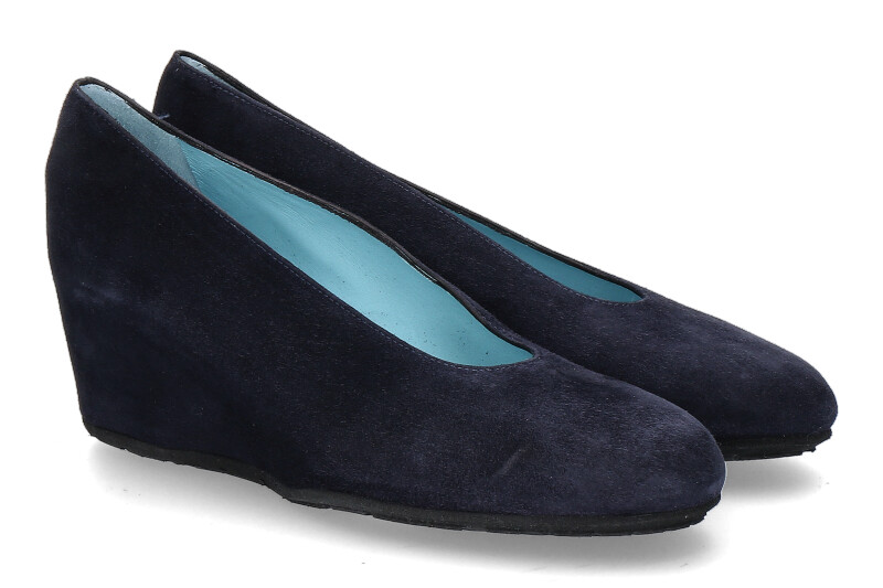 Thierry Rabotin Keilpumps DACIO CAMOSCIO- navy/ dunkelblau
