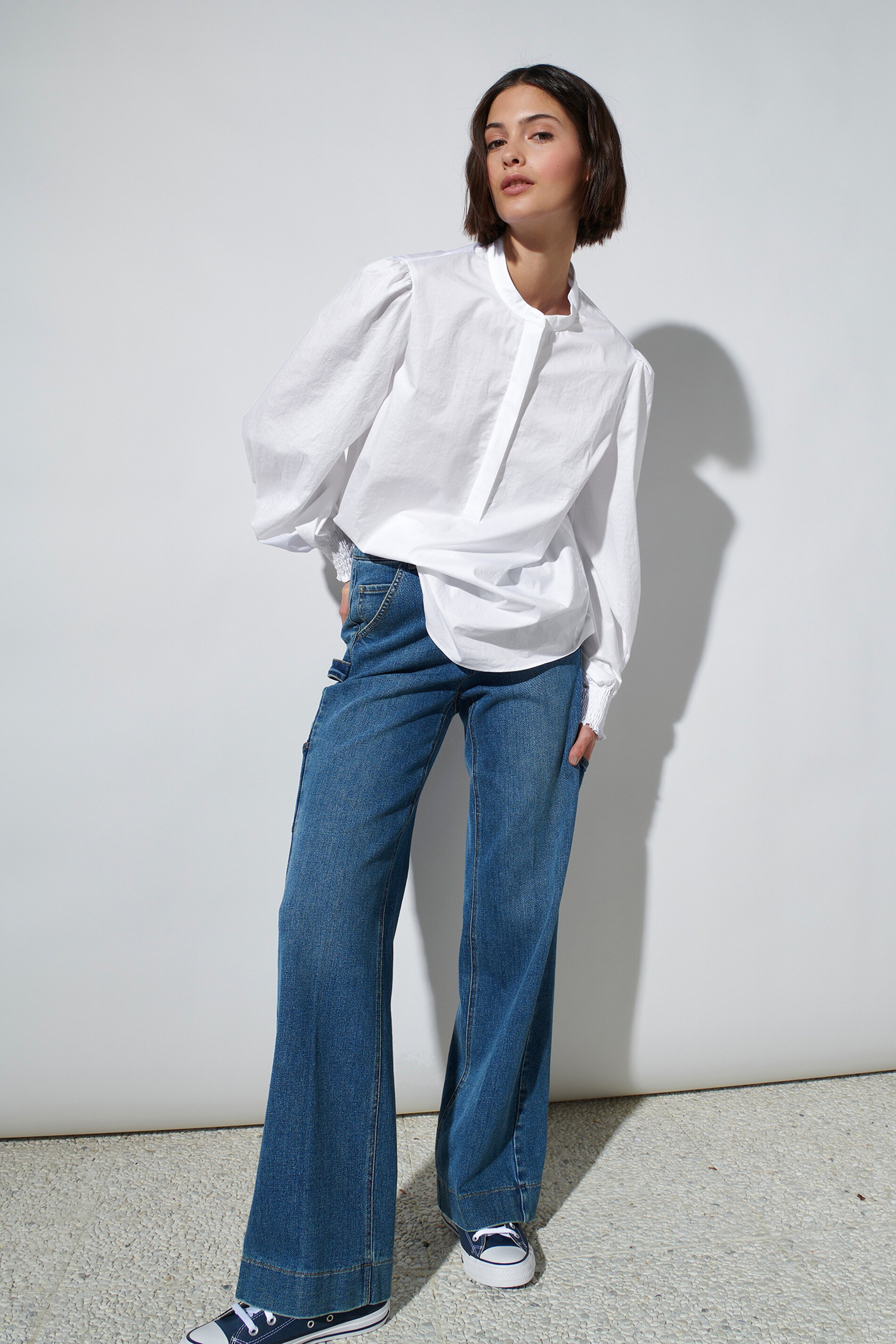 Luisa Cerano Bluse GABARDINE - white/weiss