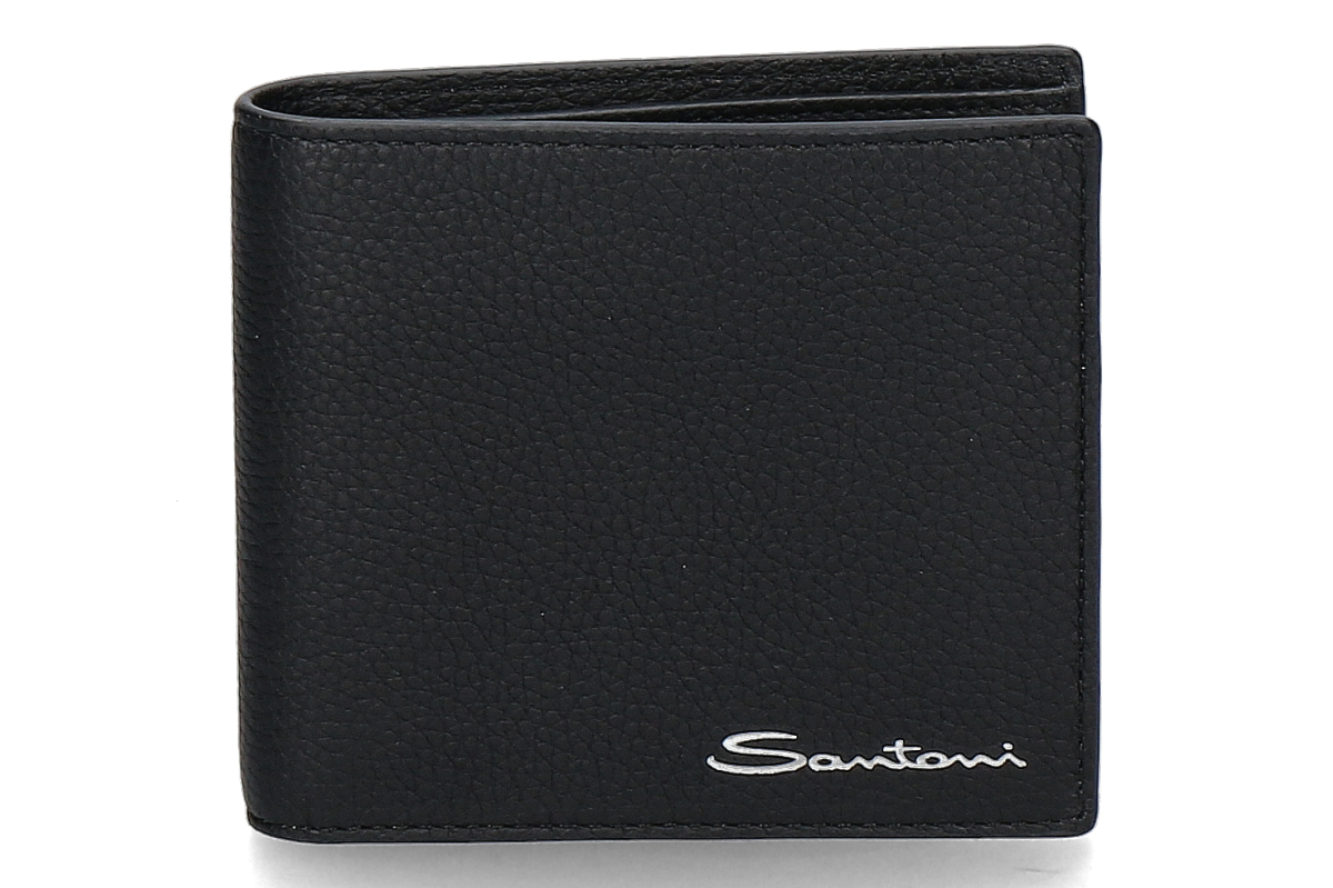 Santoni Portemonnaie PELLE BOTTALATA- black/ schwarz
