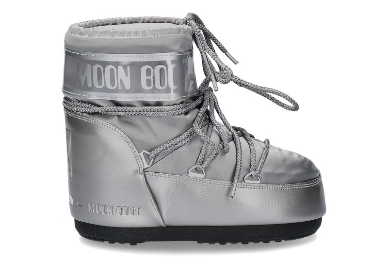 Moon Boot Damen Bootie ICON LOW- glance silver/ satin silber