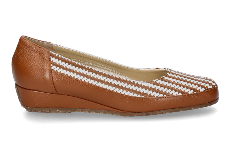 Bagnoli Slipper 6060 WILLER SADDLE- weiss/ braun