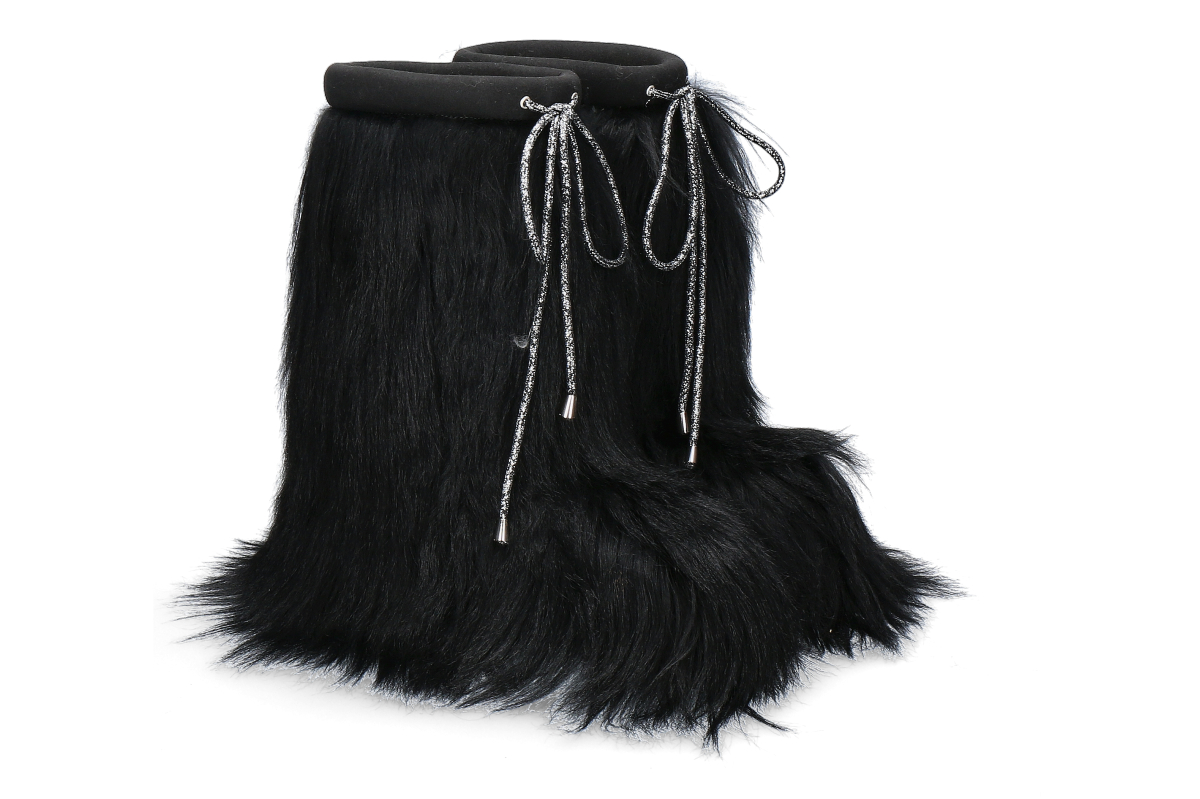 Oscar Sport Damen- Fellstiefel 04 CAPRA- black/ schwarz