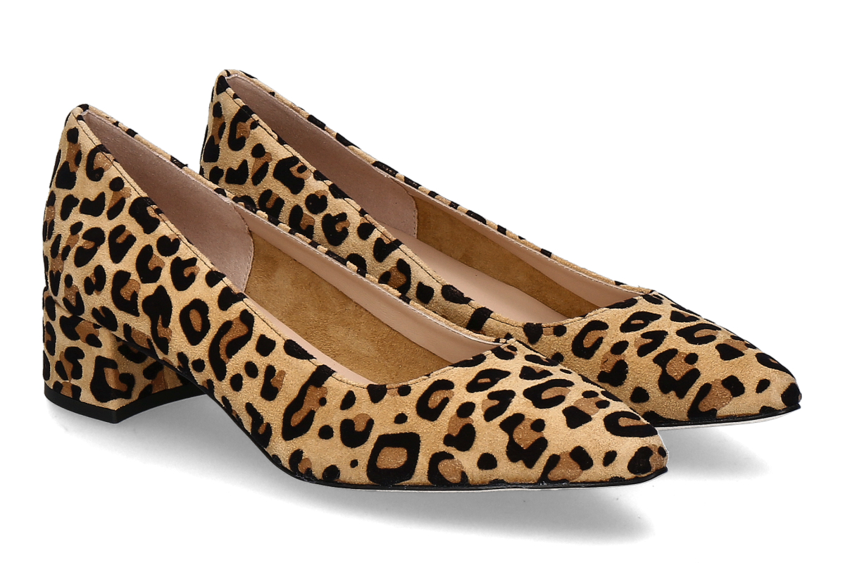 Status Pumps LEOPARDINO- nero/ beige