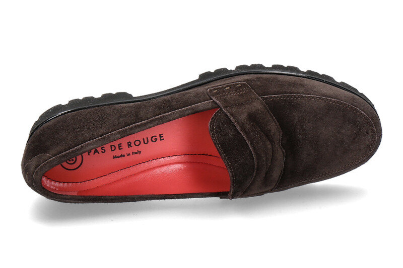 Pas de rouge Slipper MARTA CAMOSCIO CHOCOLAT (35½)