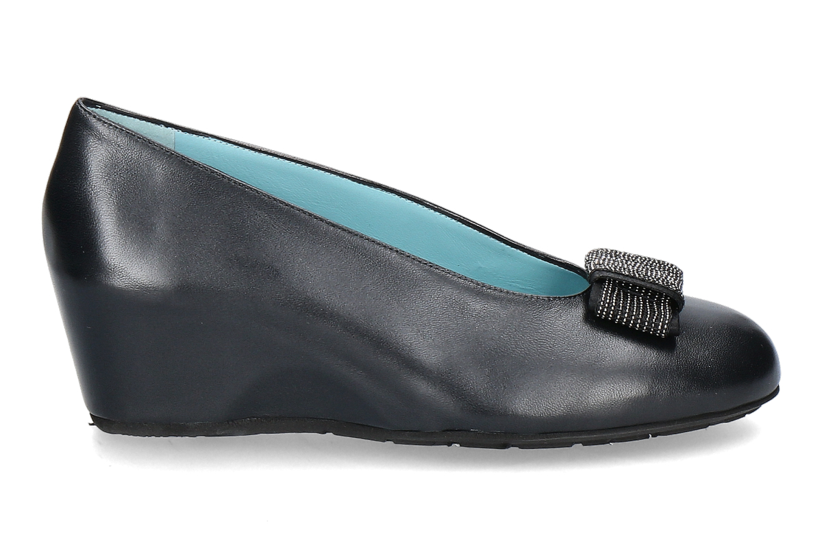 Thierry Rabotin Keilpumps DACIO TAFFETAS BOW- nero/ schwarz