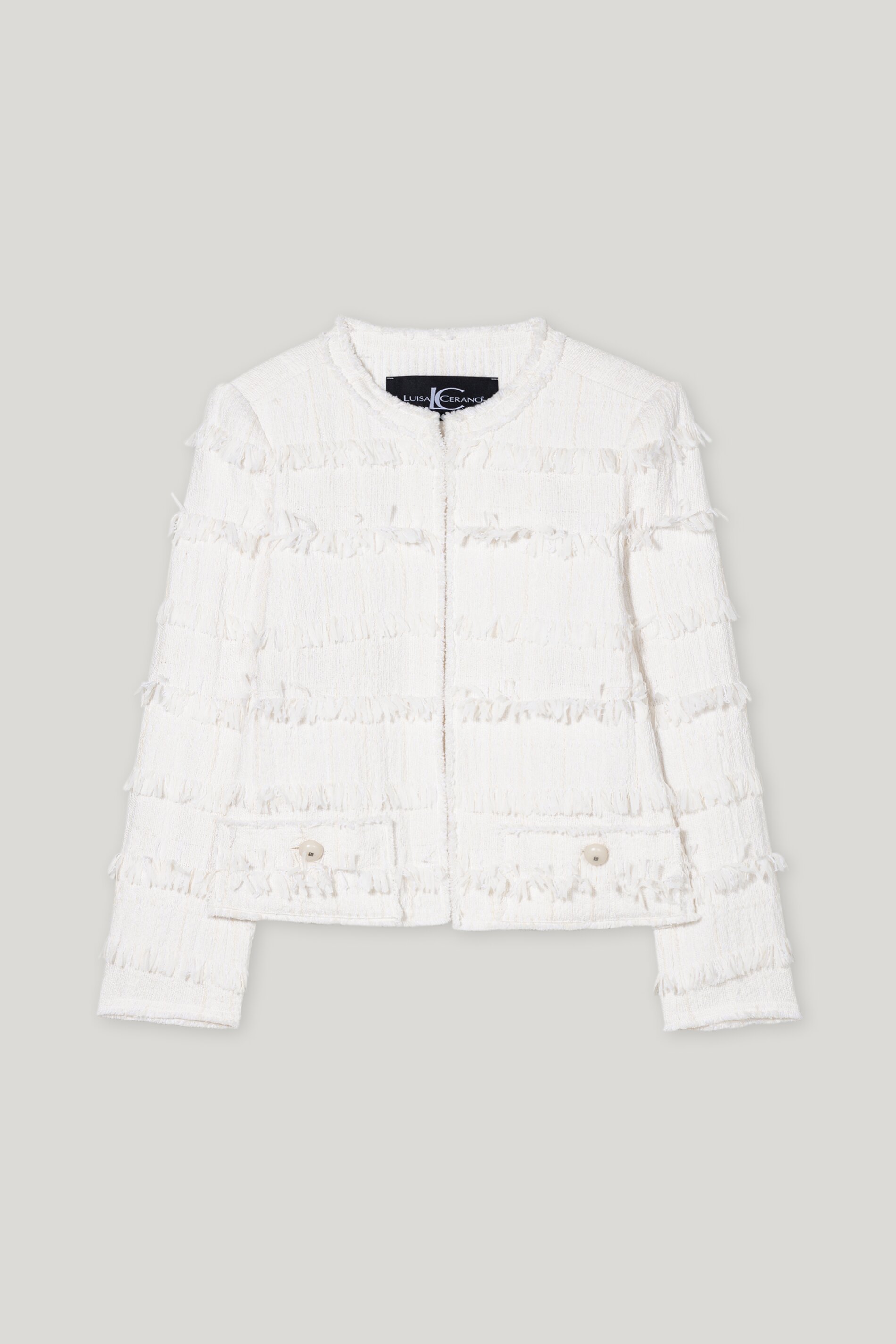 Luisa Cerano Jacke TWEED-OPTIK -  off-white/weiss
