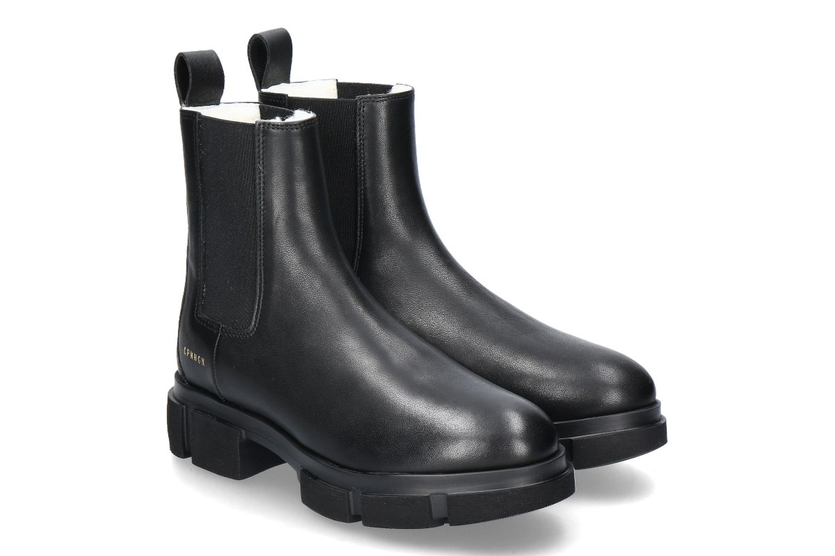 Copenhagen Studios Damen Chelsea Boot CPH570 gefüttert- black/ schwarz