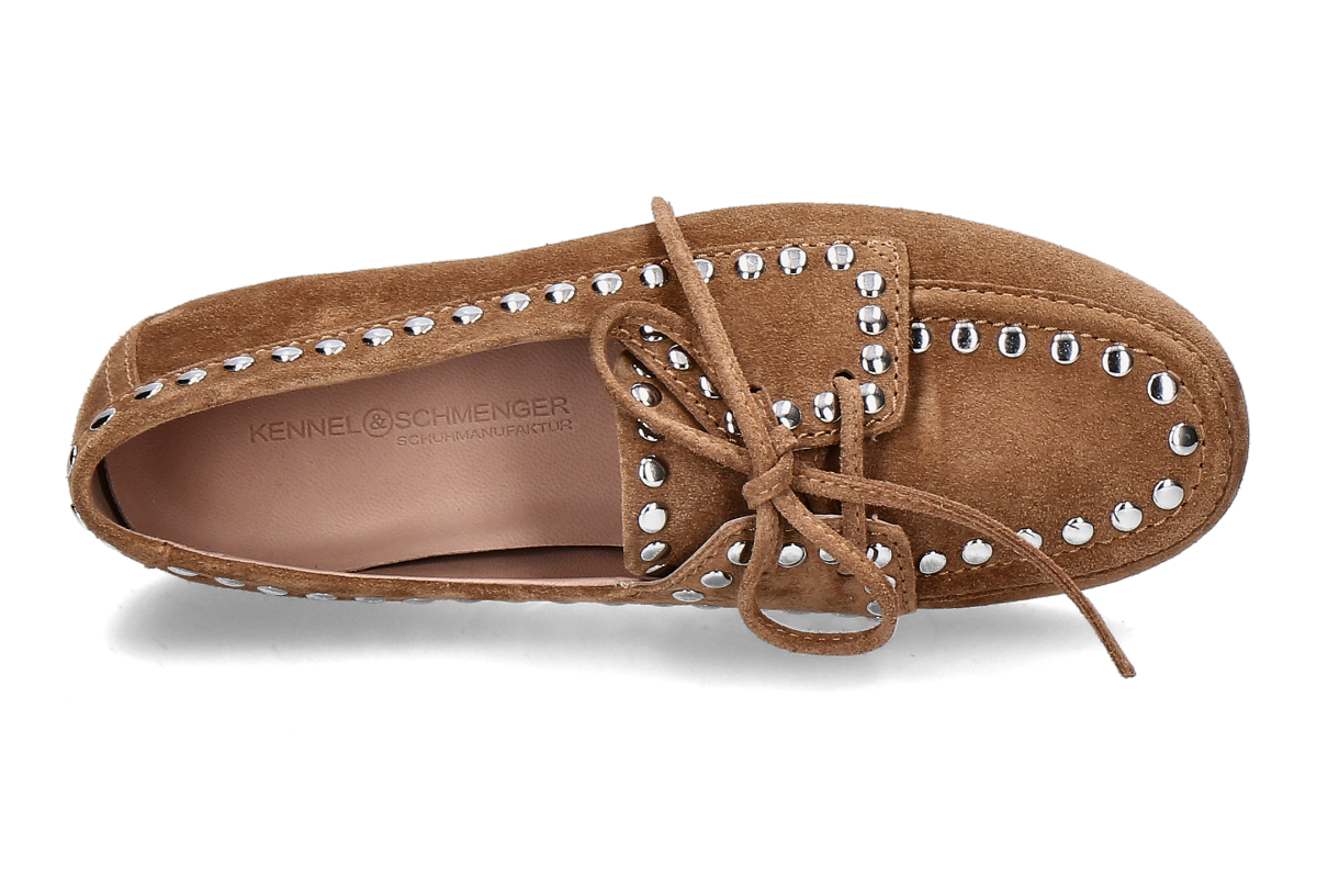 Kennel-Schmenger Mokassin DROP SUEDE- caramel silver_236300034_5