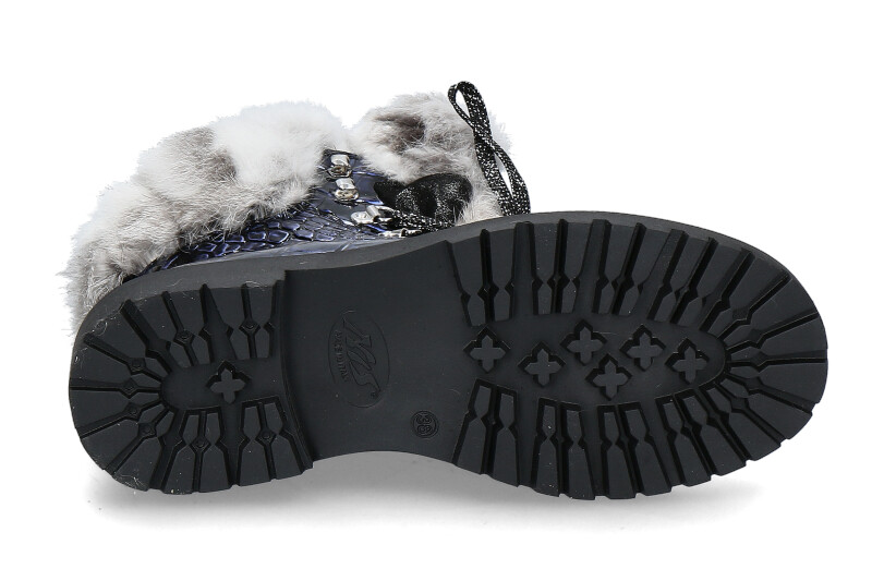 New Italia Shoes Stiefelette gefüttert REPTIL-OPTIK VEGAS (38)