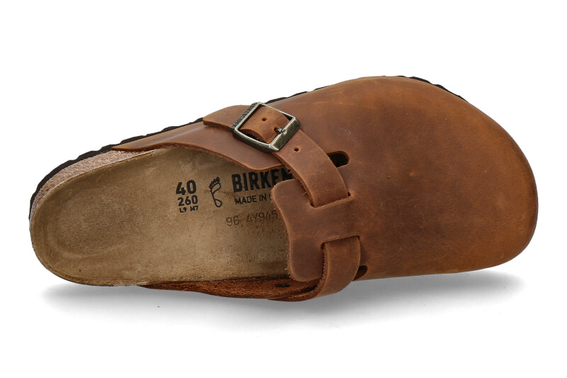 Birkenstock Herren- Clogs BOSTON BS NATURLEDER GEÖLT- cognac_173300001_4