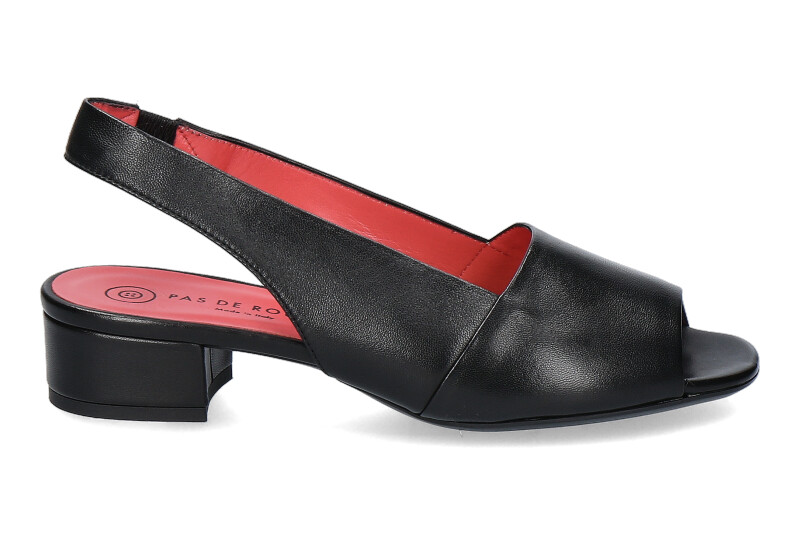 Pas de rouge Sandale NAPPA NERO (36½)