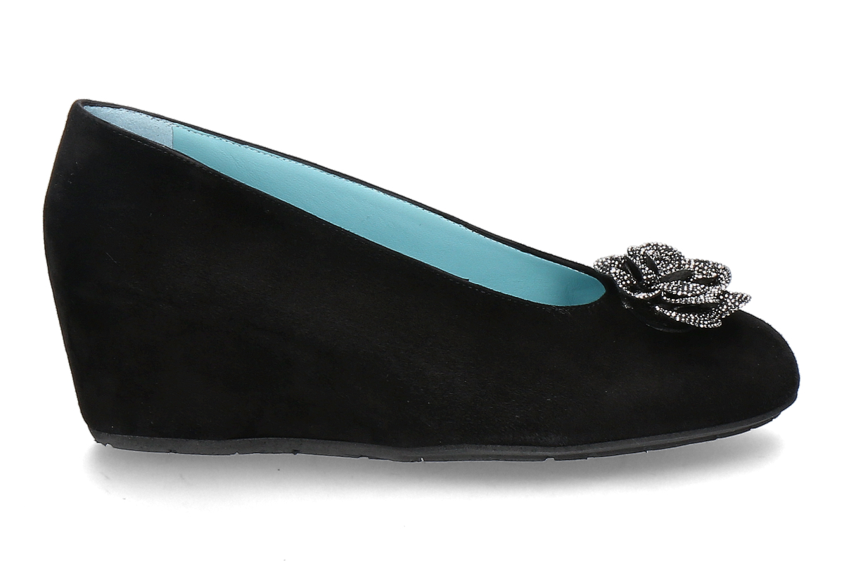 Thierry Rabotin Keilpumps DACIO CAMOSCIO BEGONIA- nero/ schwarz