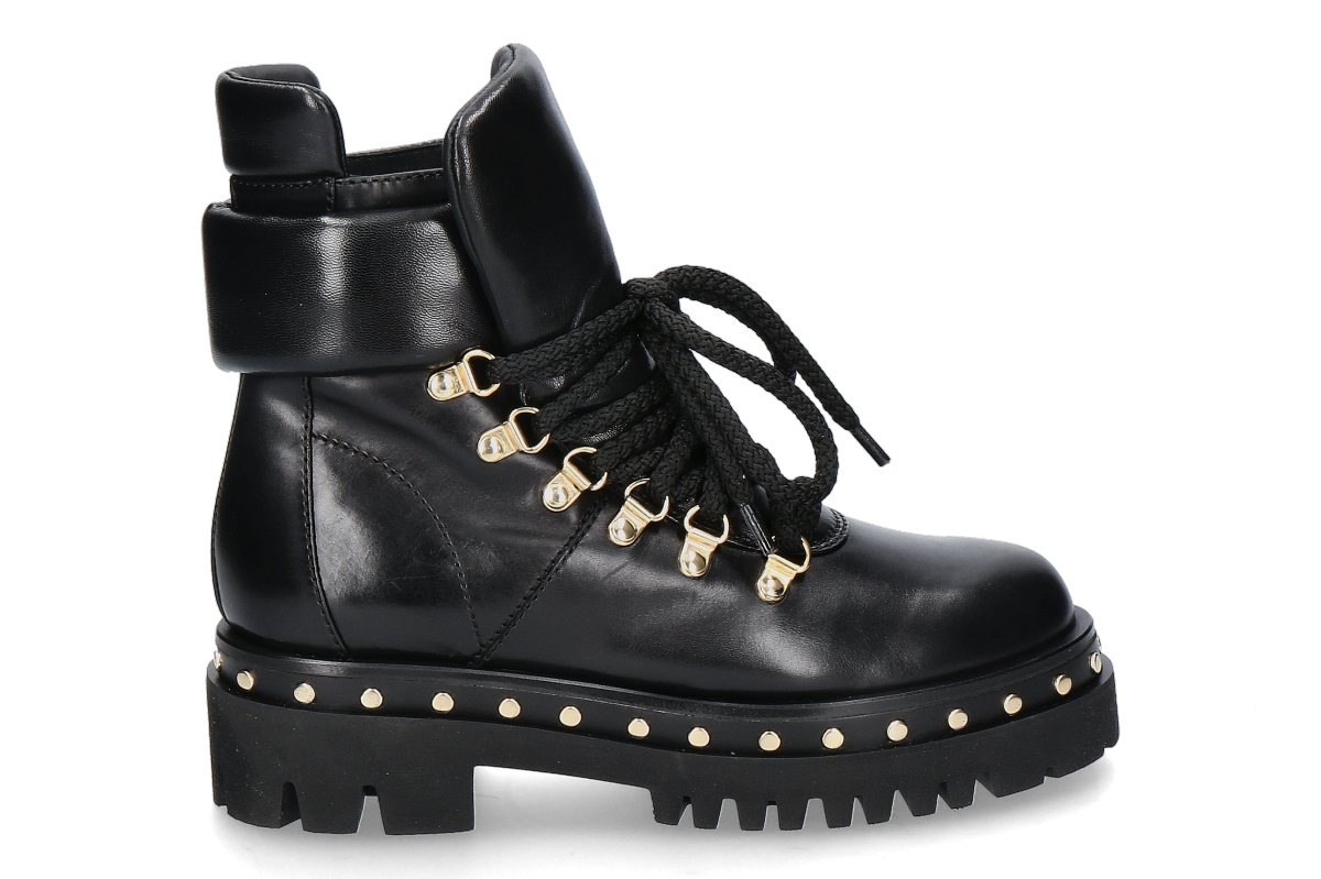 Truman's Schnürboots NAPPA VITELLO- nero/ schwarz