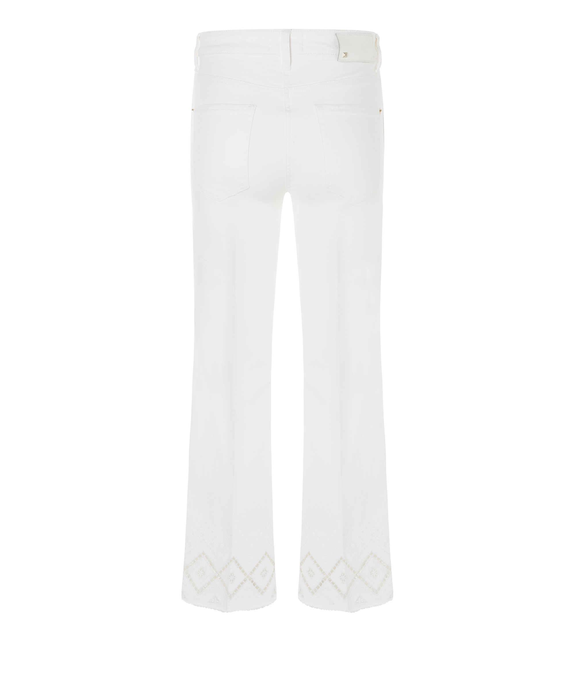 Cambio Jeans FRANCESCA -pure white stone & fringed/weiss