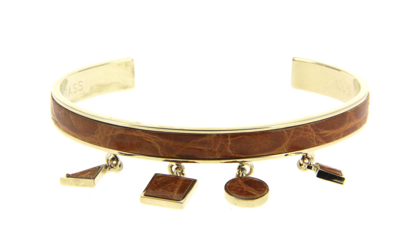 Stamerra Armband VERO GENUINE CROCO GOLD MIELE