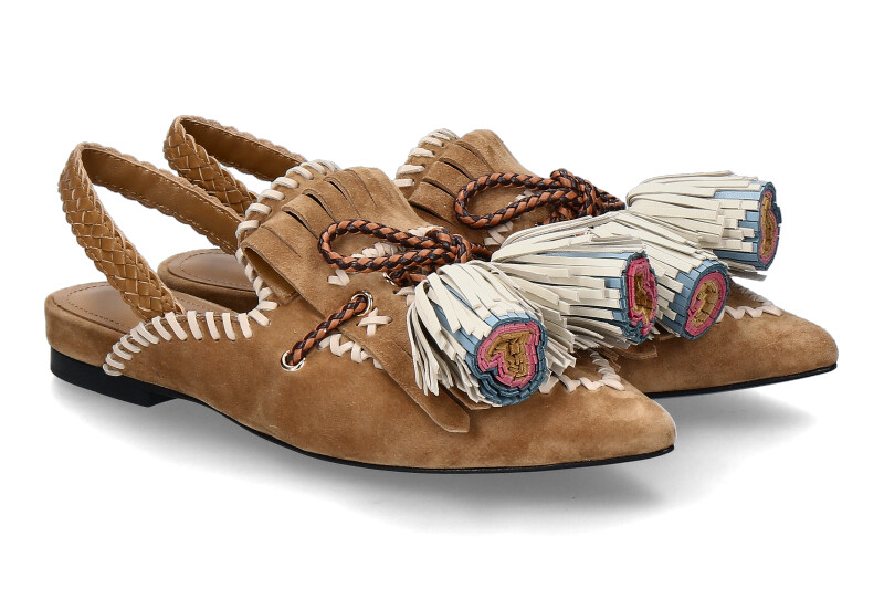 Elena lachi Slingbacks SUEDE- tan/braun