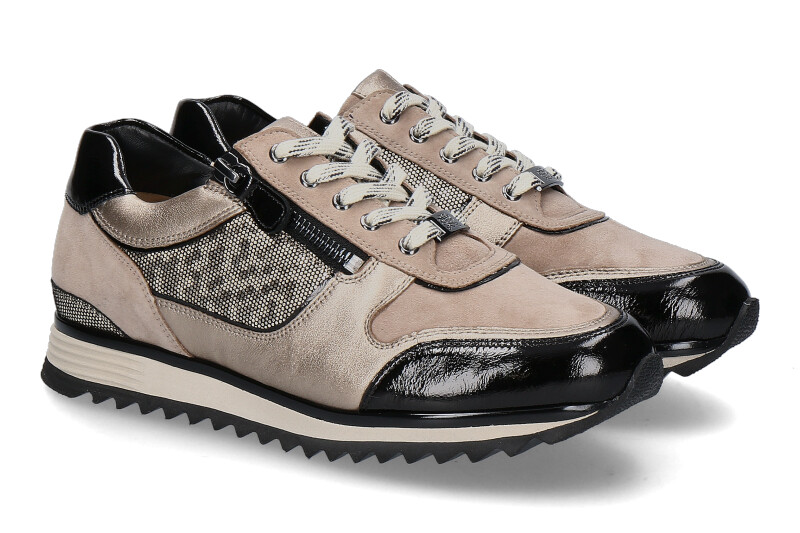 Hassia Sneaker PORTO PERLATO- taupe/schwarz