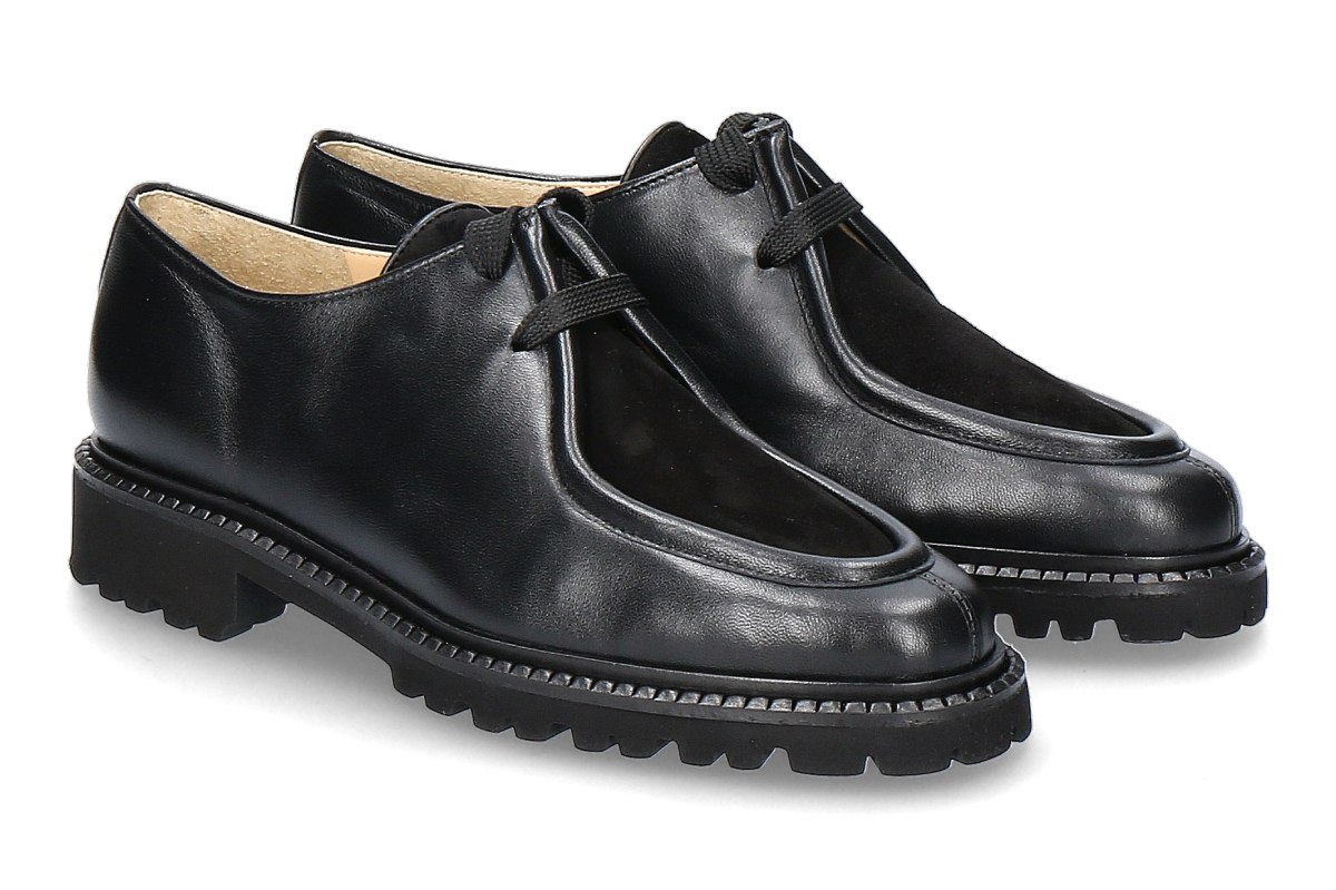 Brunate Schnüschuh HELLEN CAMOSCIO NAPPA - nero/schwarz