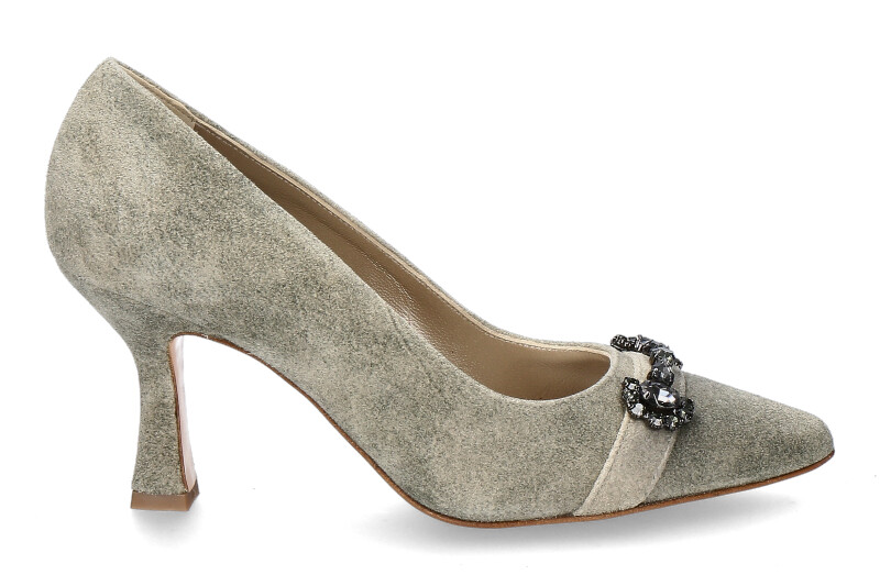dirndl+bua Pumps 2014 ANTIKBOCK- glacier grau