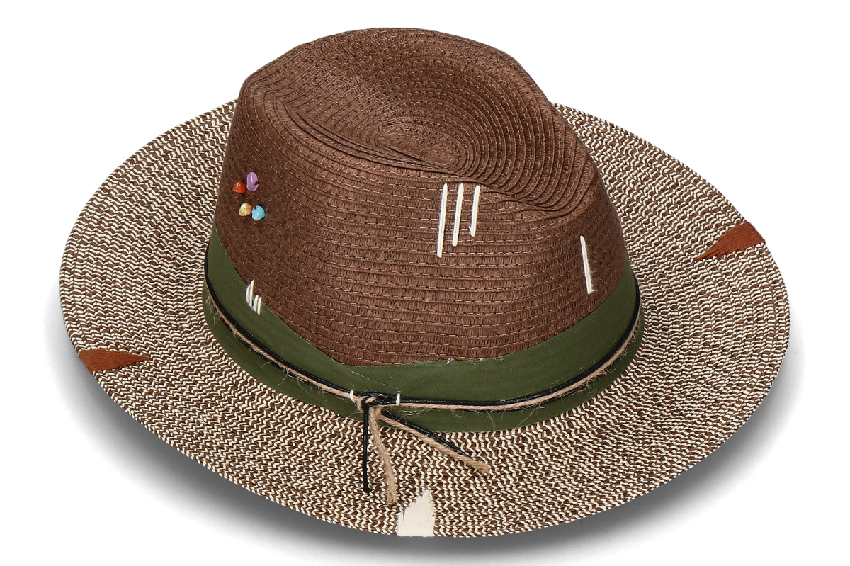 The Hat Gang Strohhut IBIZA- marrone/ beige-braun