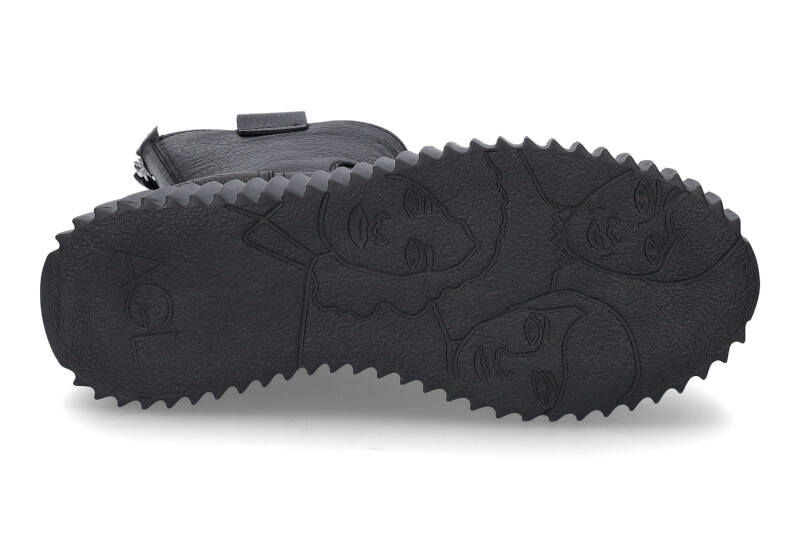 Attilio Giusti Leombruni Combat Boots NAPPA NERO (39)